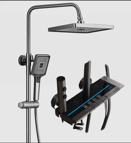 Brass Square Bathroom Shower Set
