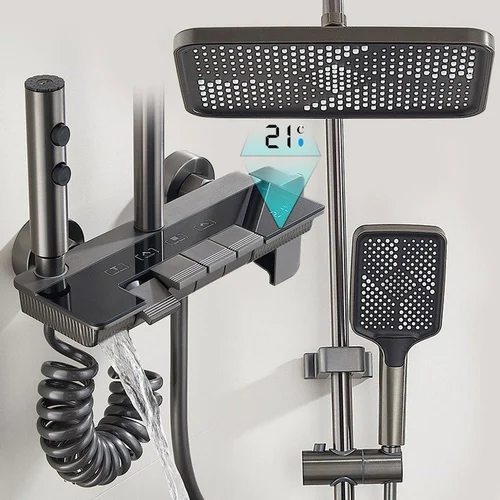 4 Function Digital Thermostatic Shower Set